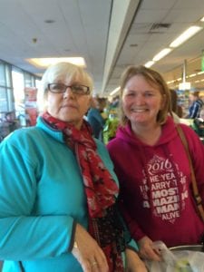 SEASONAL WORK: Volunteers from Netherfield WI were at Morrisons to raise funds for the Joshua Dale Skate Park Fund.