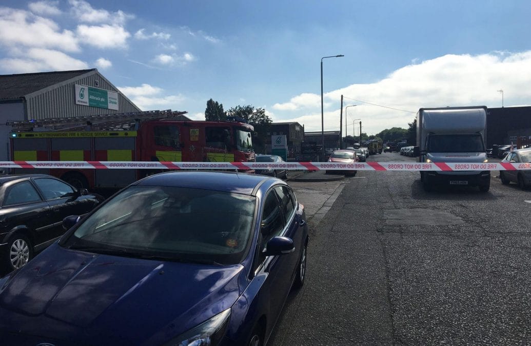Explosion reported at Colwick Industrial Estate