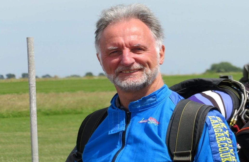 Daredevil Graham takes on skydive challenge for hospice in Mapperley to inspire others to take a leap of faith