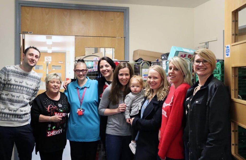 Woodthorpe baby and toddler group teams up with local Co-op stores to help bring Christmas joy to children’s wards at the QMC