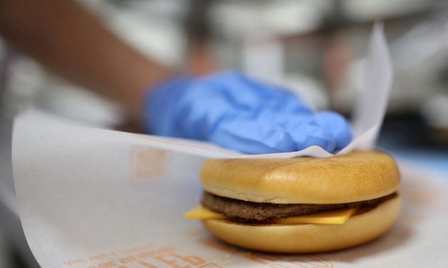 Branches of McDonalds in Gedling borough are giving away free cheeseburgers this week