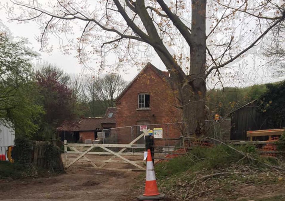 Bat house being built and farm buildings to be demolished to make way for Gedling Access Road