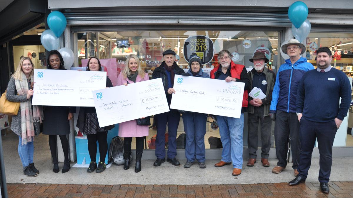 Co-op in Mapperley backs trio of good causes in Gedling borough with £20k cash boost