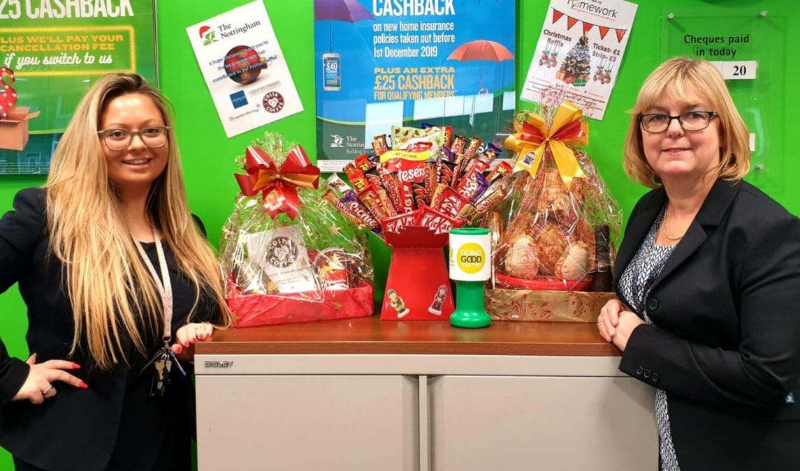 Just the ticket: Arnold building society raising Christmas cash for homeless charity