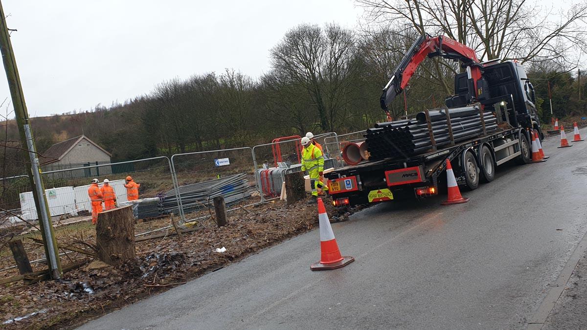 Construction on new Gedling Access Road