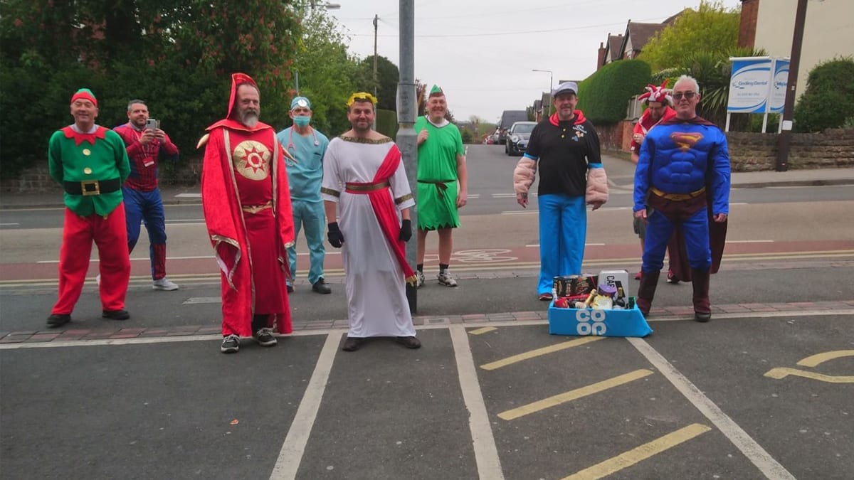 Postmen in Gedling borough deliver some cheer by wearing fancy dress