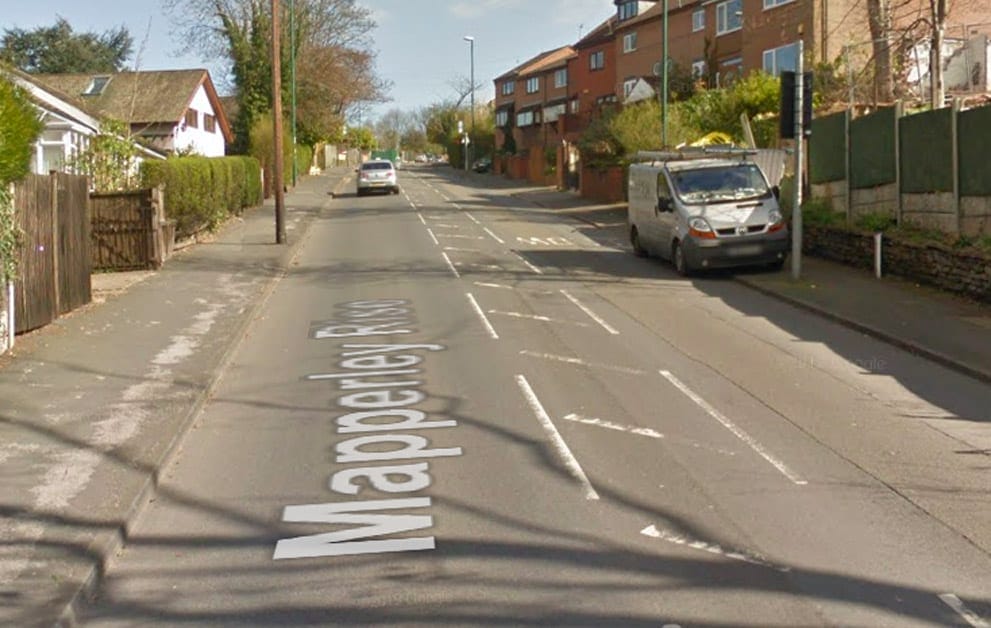 Police appeal for dashcam footage to aid investigation into ‘targeted but misdirected robbery’ in Mapperley Rise
