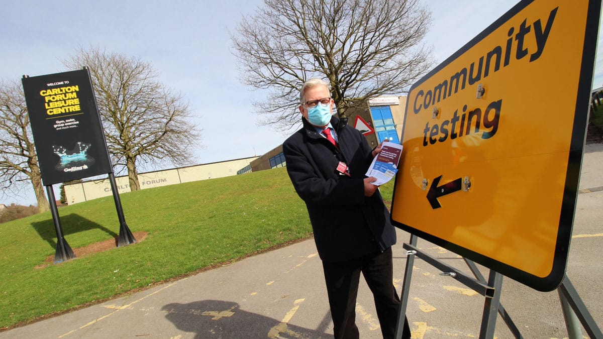 Community coronavirus test centre opens at Carlton Forum Leisure Centre