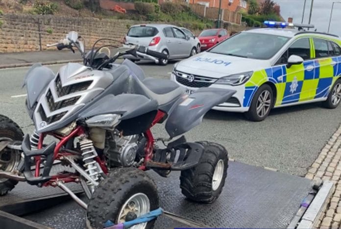 Police seize quad