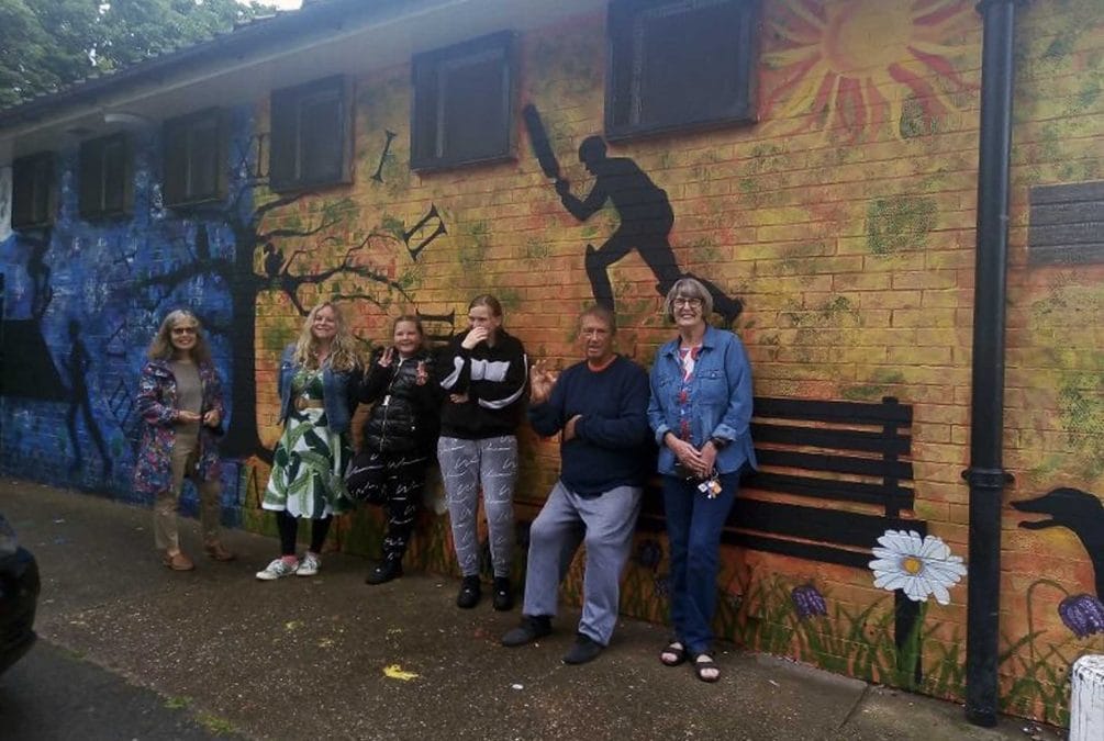 Community effort results in a magnificent mural for Burton Road Jubilee Park in Carlton