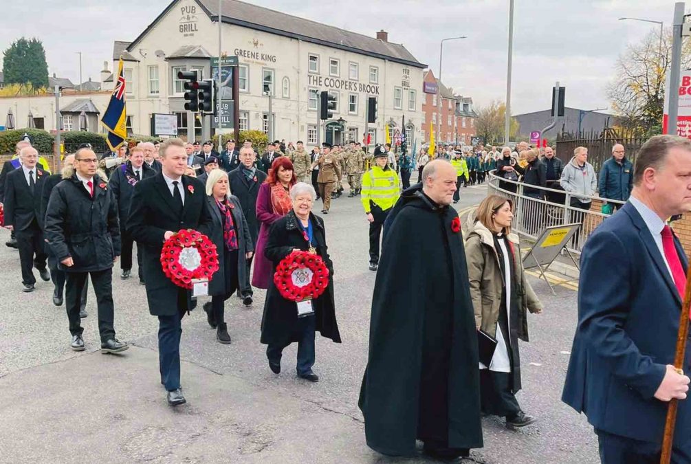 Crowds return as Gedling borough honours war dead in poignant Remembrance Sunday parades and services