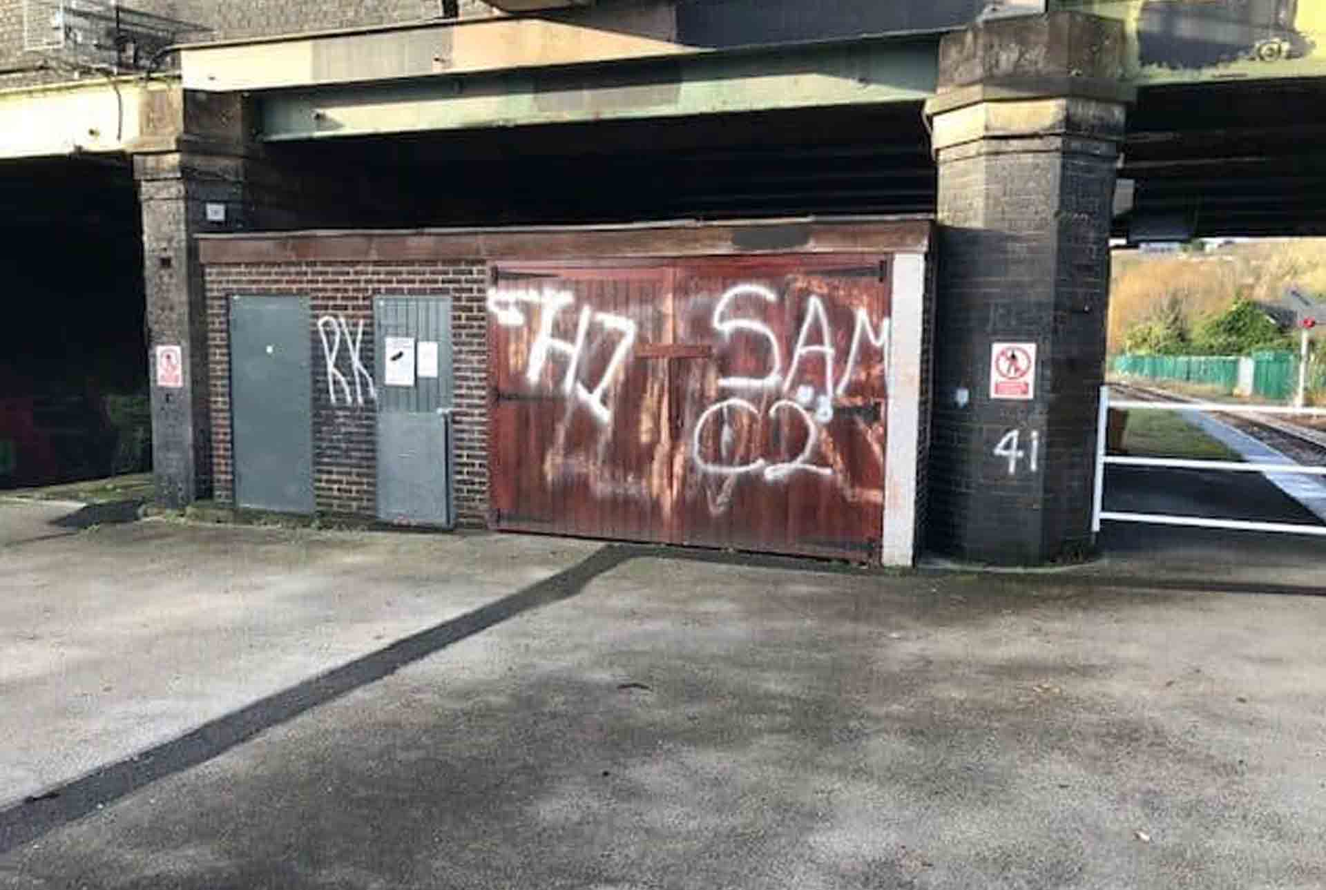 Graffiti vandals target Netherfield Station