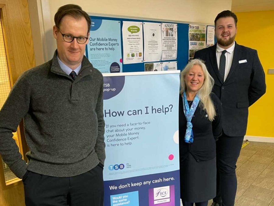 MP visits TSB pop-up bank that is supporting Netherfield customers after branch closure