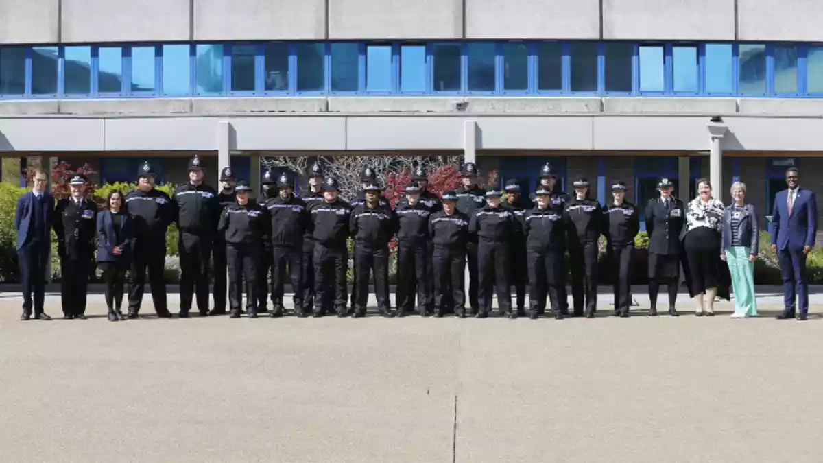 Gedling borough MPs meet latest police recruits at force headquarters in Arnold