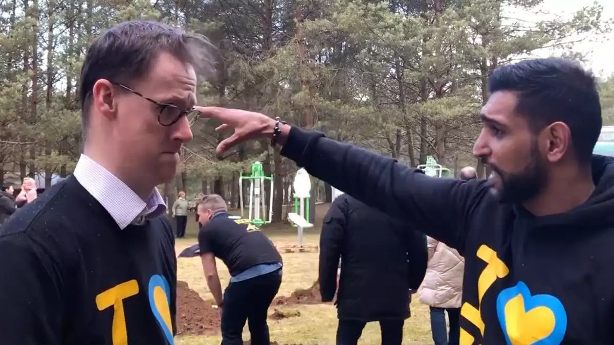 Ukraine Tom Randall and Amir Khan