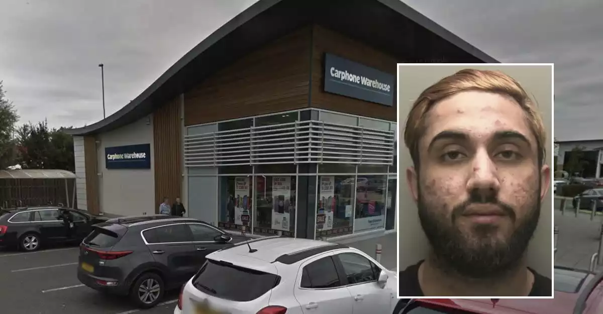 Robber who fled country after stealing £41,000 worth of mobile phones from Netherfield store has been jailed