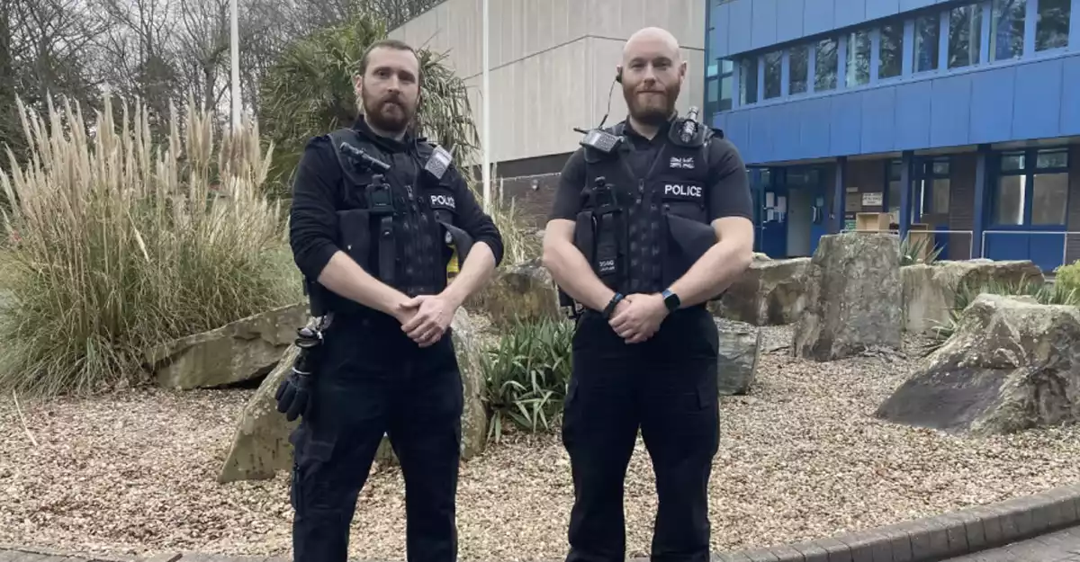 Gedling police officers recognised for rushing to aid of man who was about to set himself on fire