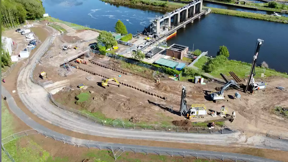 Work continues on £8.5m project which will help fish swim up the River Trent at Colwick.