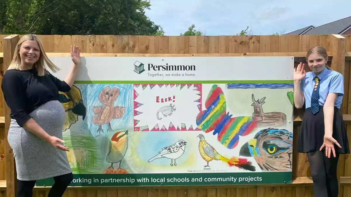 Children’s wildlife artwork goes on display at new housing development in Calverton