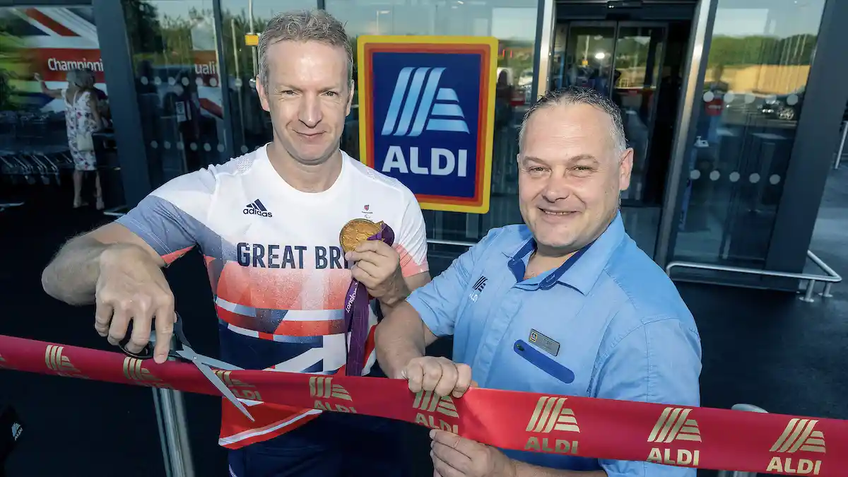 Richard Whitehead Aldi store opening