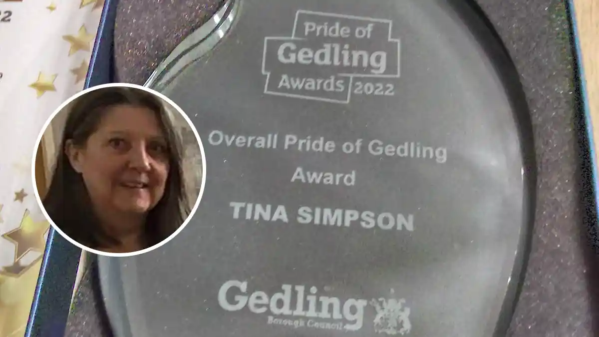 Netherfield volunteer who helped serve more than 35,000 meals to local community during pandemic is honoured with top prize at Pride of Gedling awards