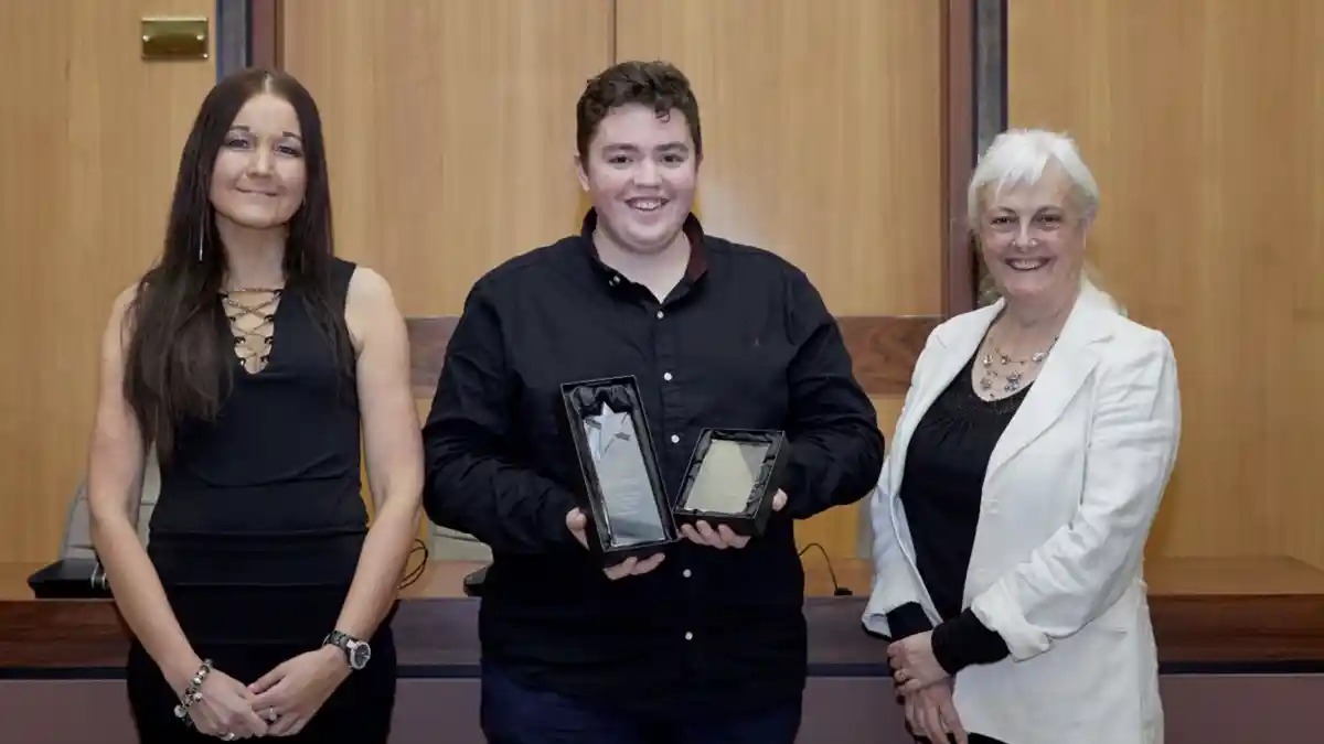 Gedling teenager recognised at county-wide youth awards night for volunteering efforts