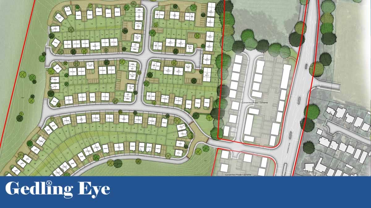 157 new homes could be built on land off Mansfield Road in Redhill after proposal submitted to