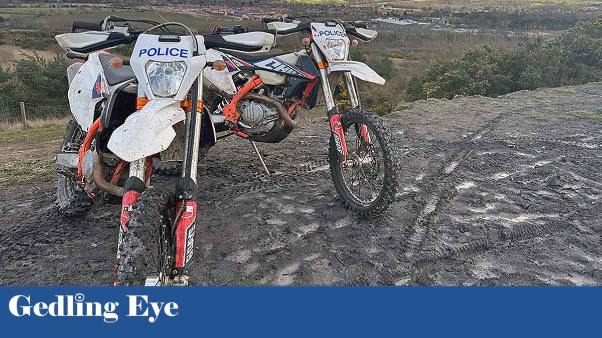 Dedicated police team cracks down on off-road bikers across Gedling ...