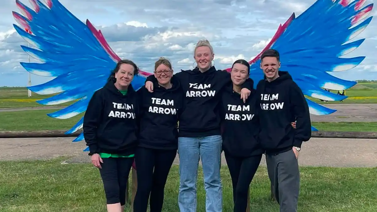 Arrow defibrillator fundraising campaign on target