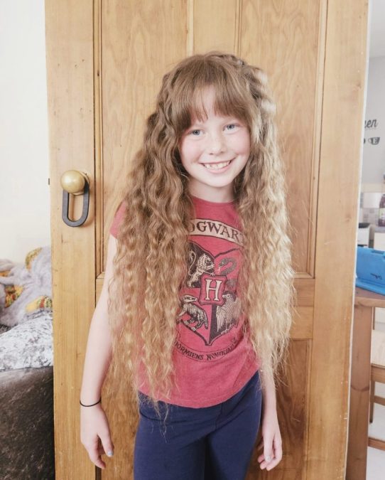 Arnold: Casey to face the chop as she donates her hair to charity.