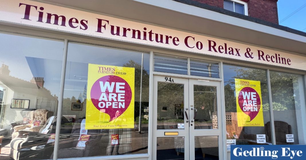 Family furniture business opens its doors in Gedling Village. Gedling Eye