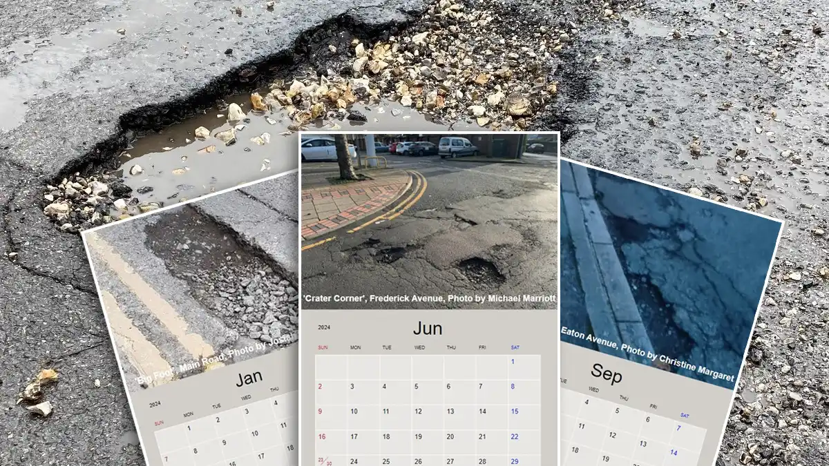 Gedling borough’s best potholes celebrated in new calendar