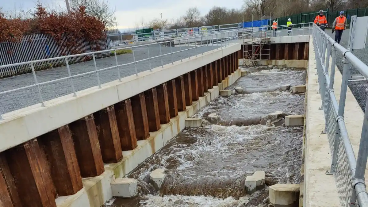Work now complete on UK’s largest fish pass at Colwick