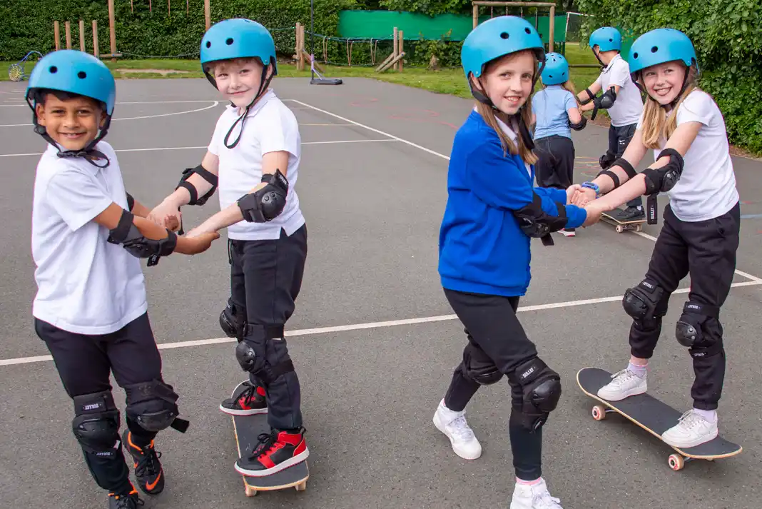 Arnold school pupils taught scooter and skateboard safety in workshops