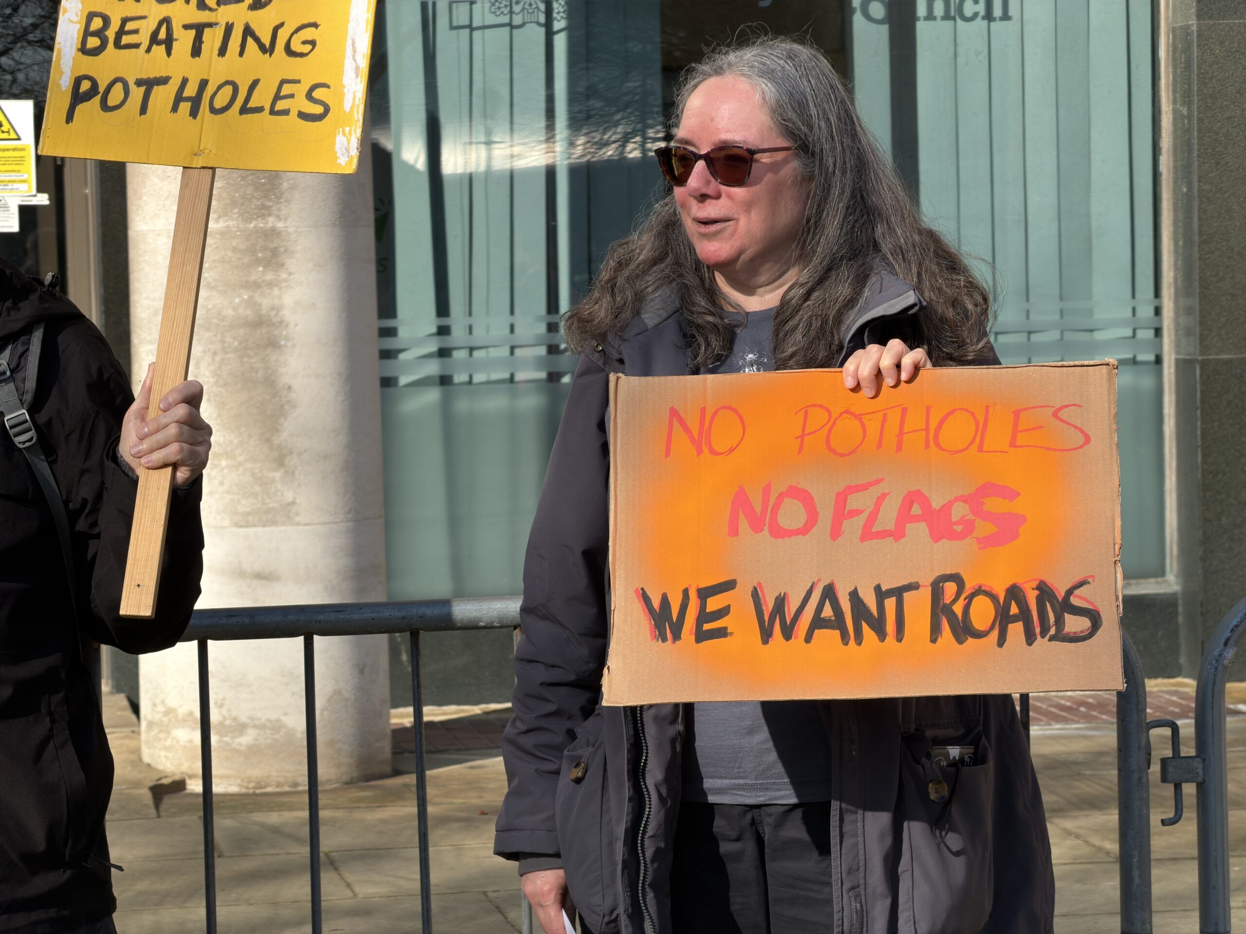 Pothole protest ‘not political’, campaigners say
