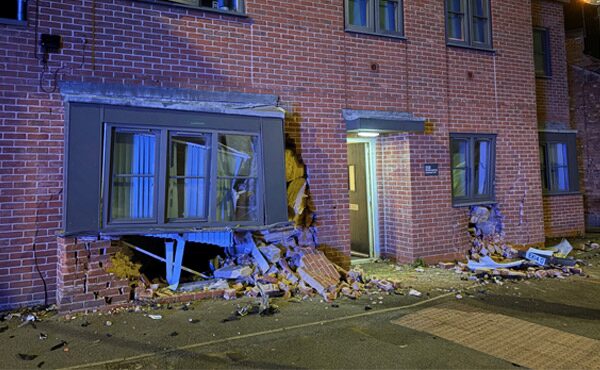 Man arrested on suspicion of drink-driving after crashing into block of Mapperley flats